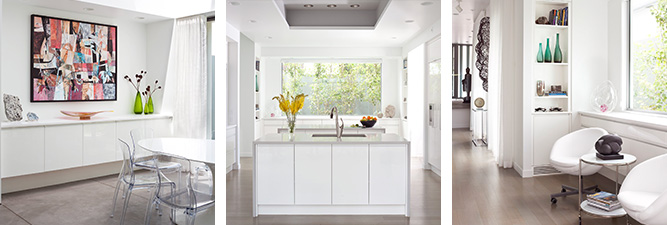 Gallery of custom cabinetry created by William Ohs in Denver featuring white cabinets