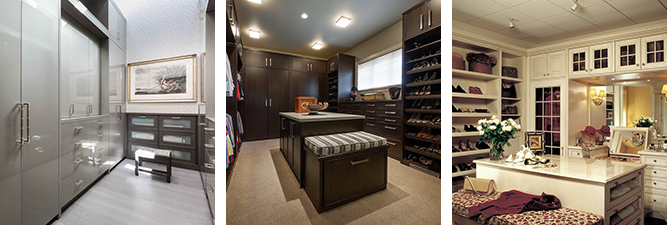 Gallery of custom built cabinets for high-end closets by William Ohs in Denver