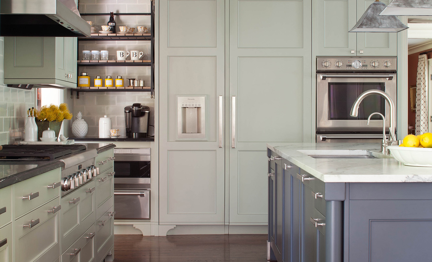 Beautiful natural green kitchen